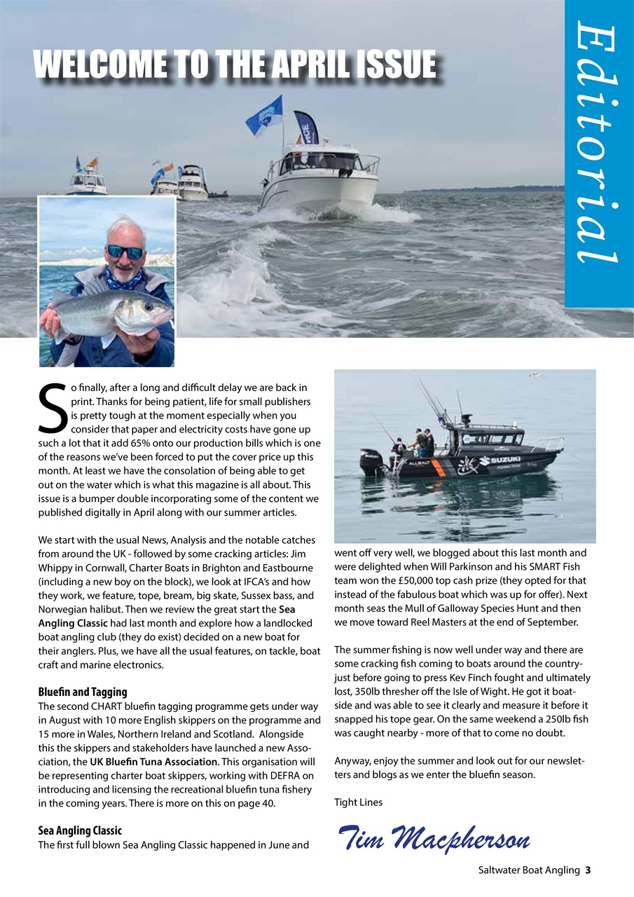 Saltwater Boat Angling Preview Pages