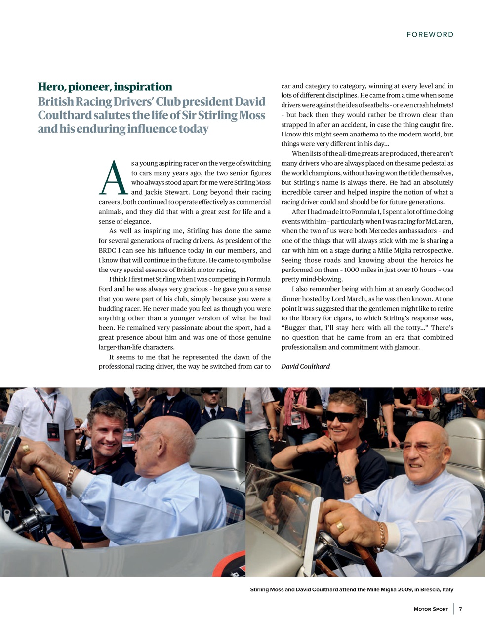 Motor Sport Magazine Preview Pages