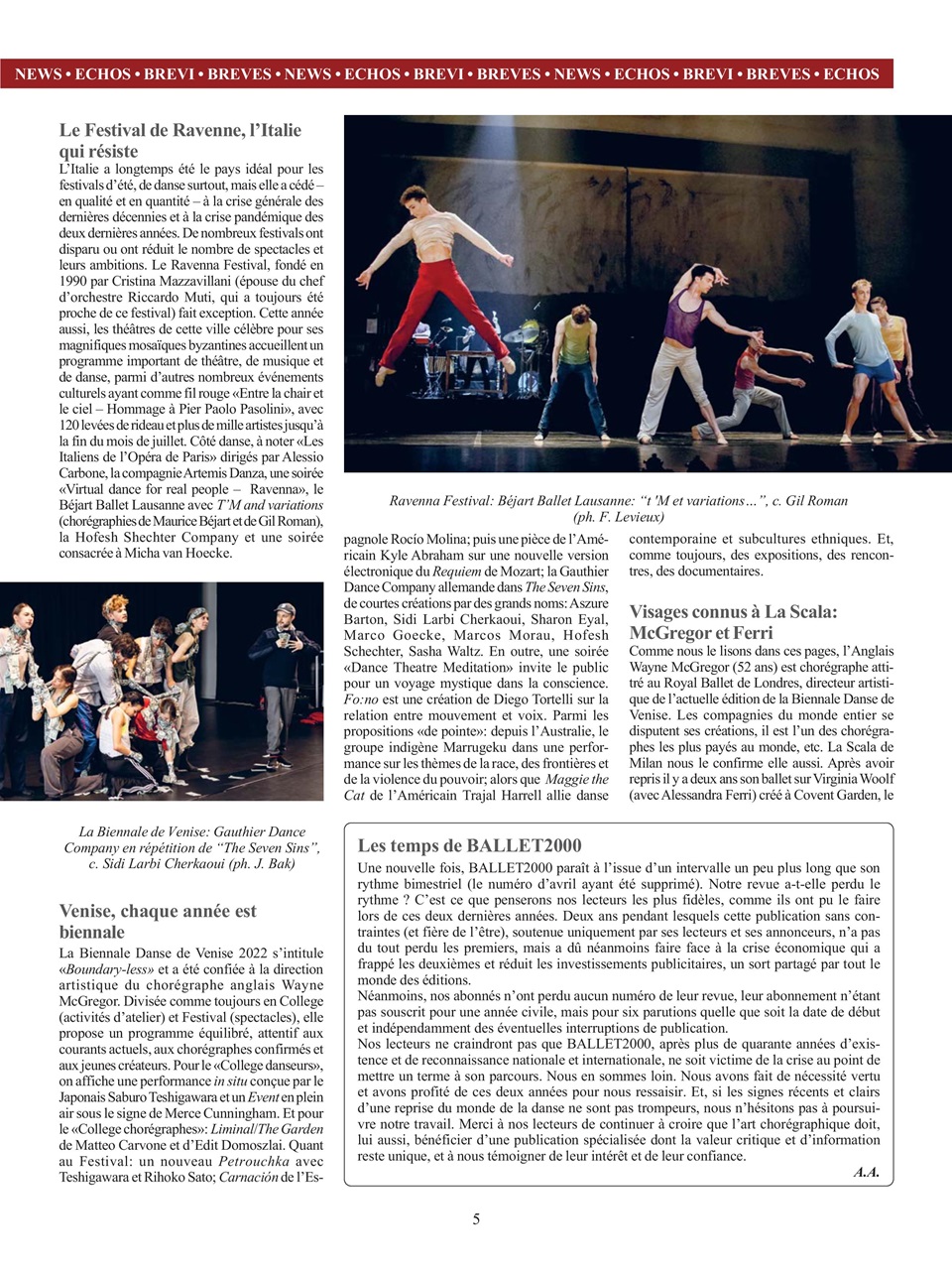 BALLET2000 Édition France Preview Pages