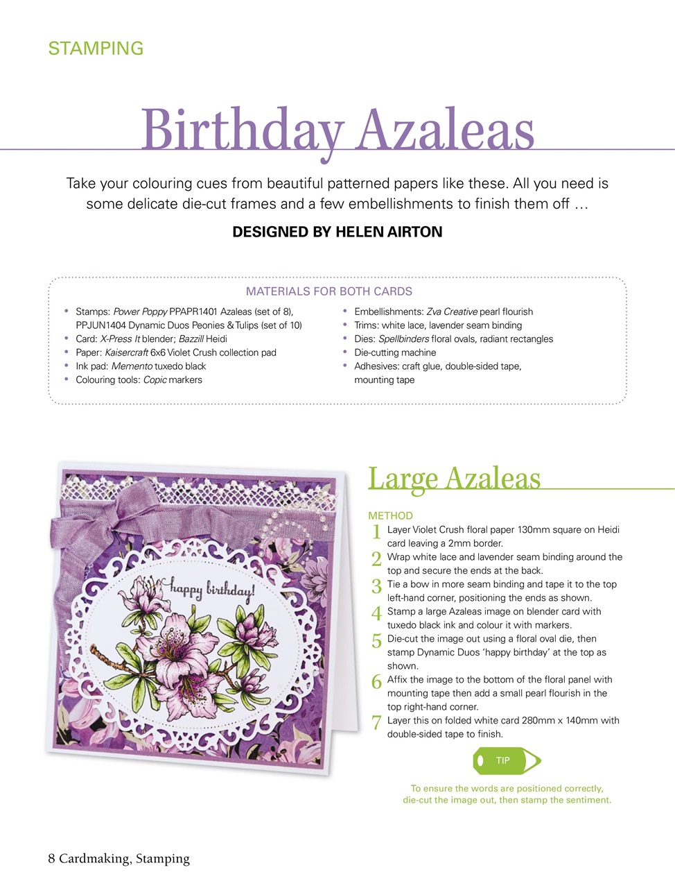 Australian Cardmaking Stamping and Papercraft Preview Pages