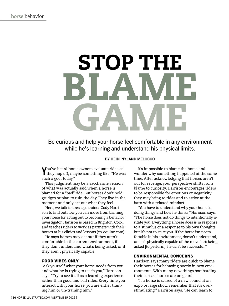 Horse Illustrated Magazine Preview Pages