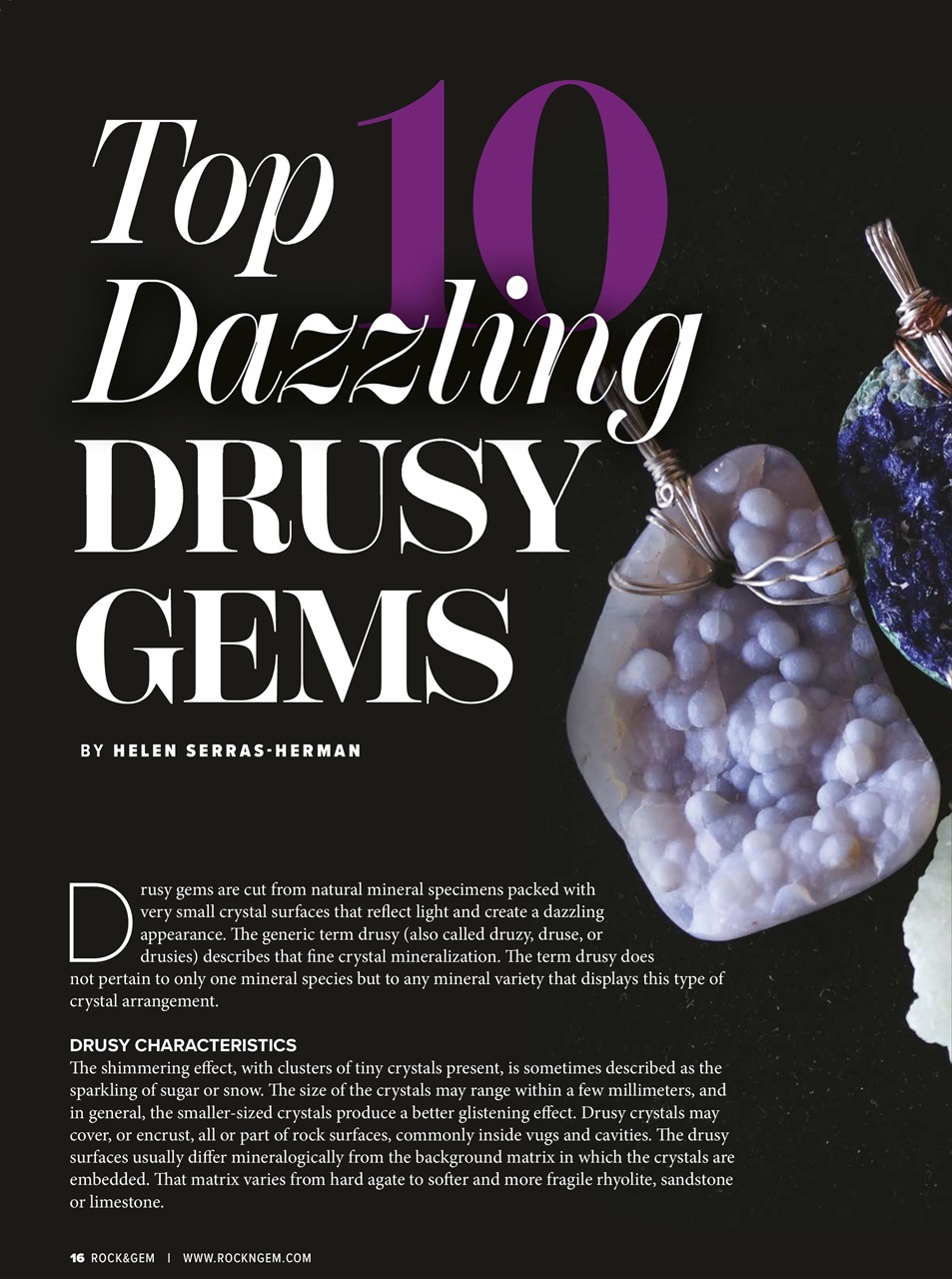 Rock&Gem Magazine Preview Pages