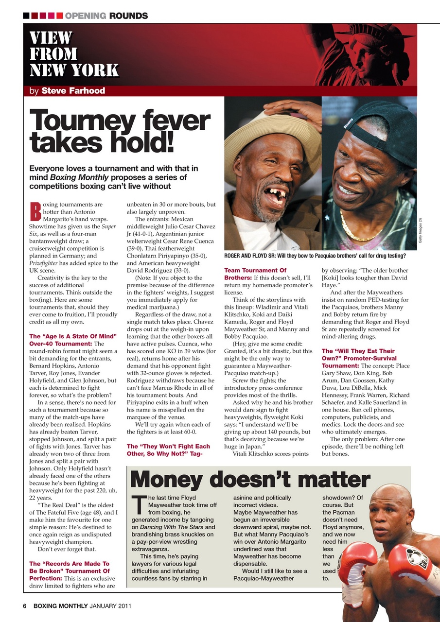 Boxing Monthly Preview Pages