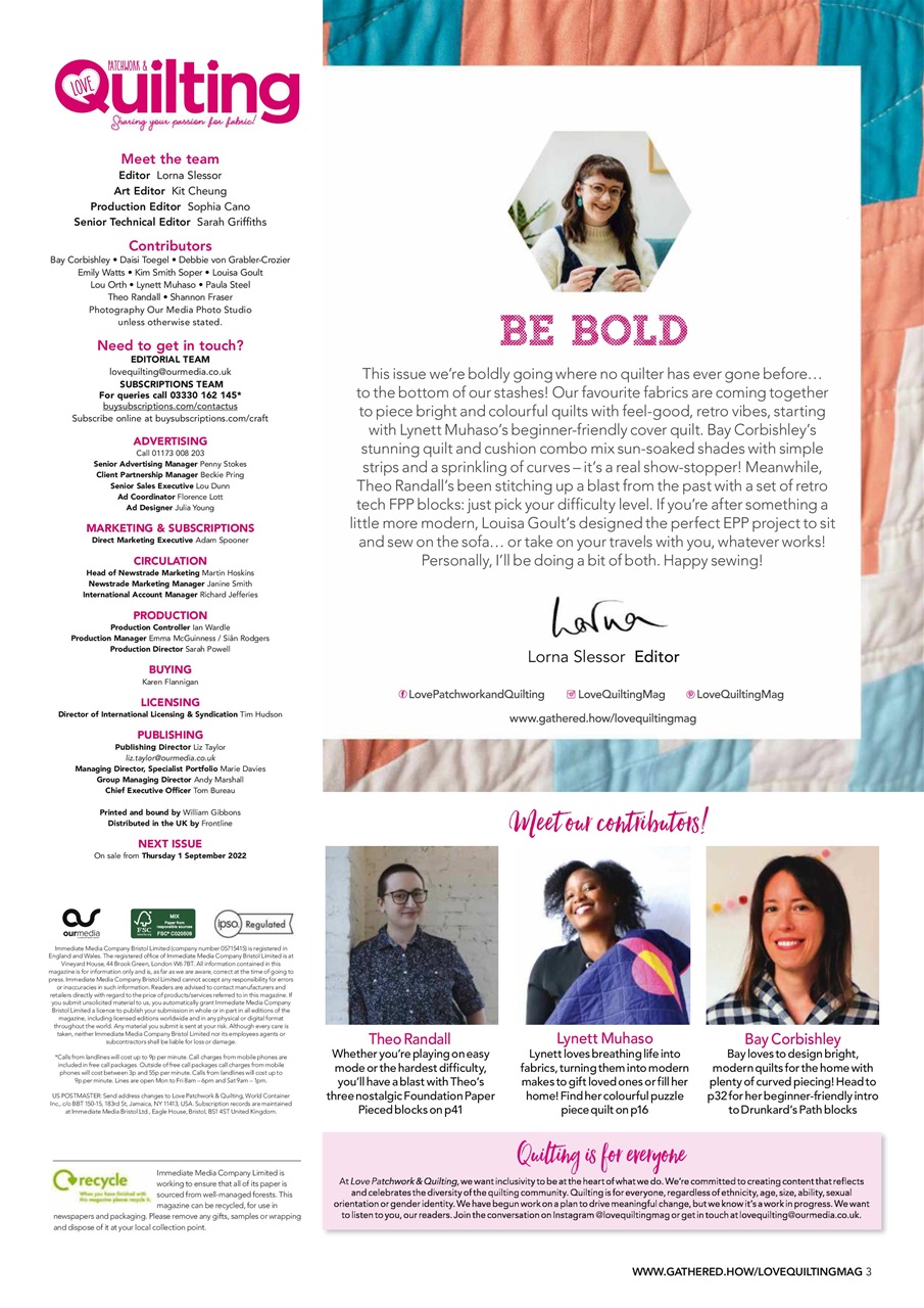 Love Patchwork & Quilting Preview Pages