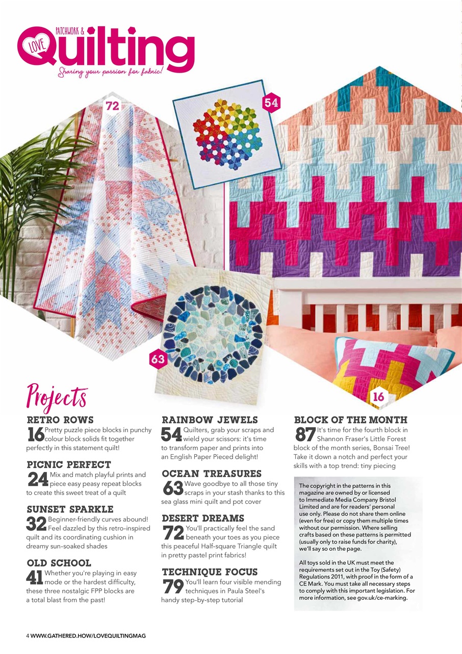Love Patchwork & Quilting Preview Pages