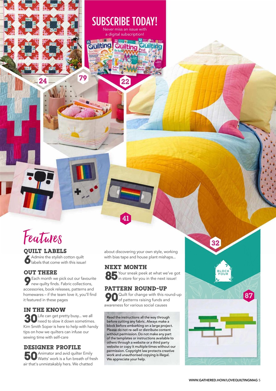 Love Patchwork & Quilting Preview Pages