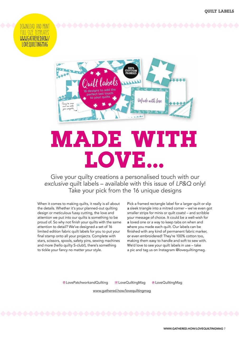 Love Patchwork & Quilting Preview Pages