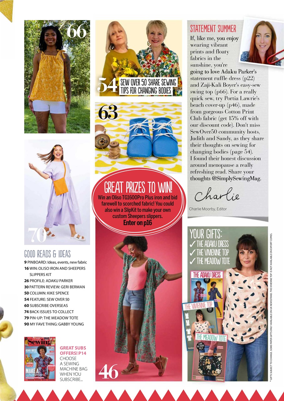 Simply Sewing Preview Pages