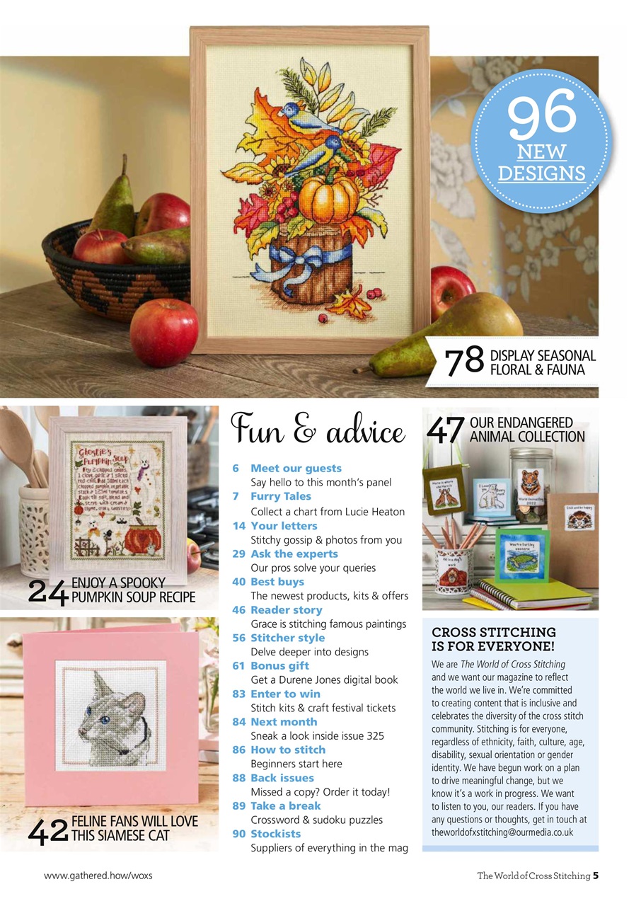 The World of Cross Stitching Preview Pages