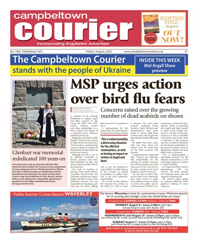 Campbeltown Courier issue 05/07/2022
