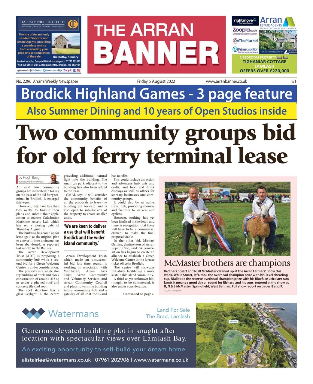 Arran Banner Preview Pages