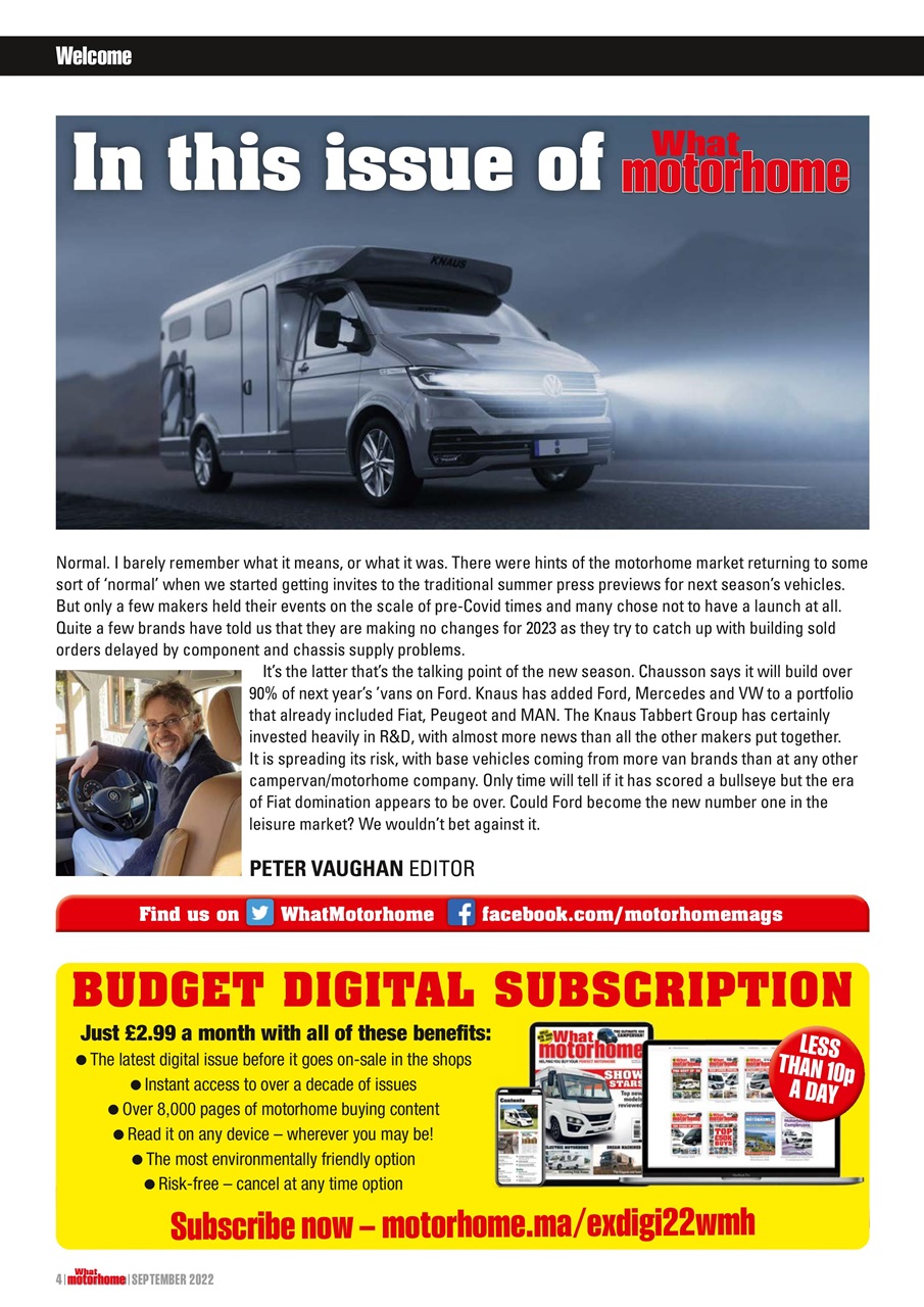What Motorhome magazine Preview Pages