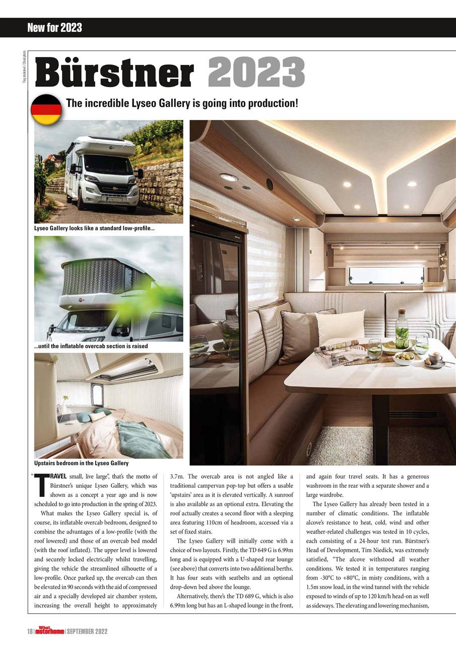 What Motorhome magazine Preview Pages