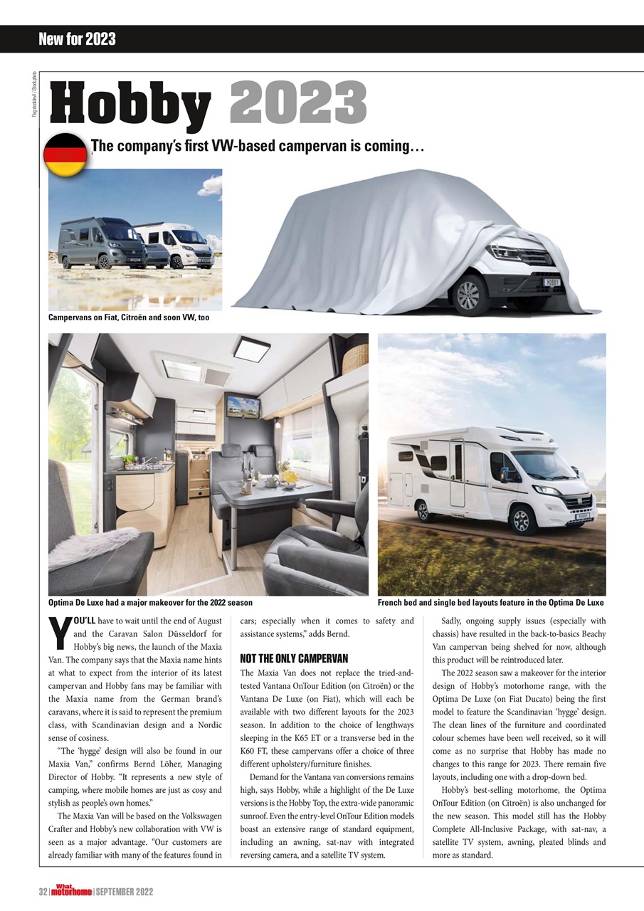 What Motorhome magazine Preview Pages