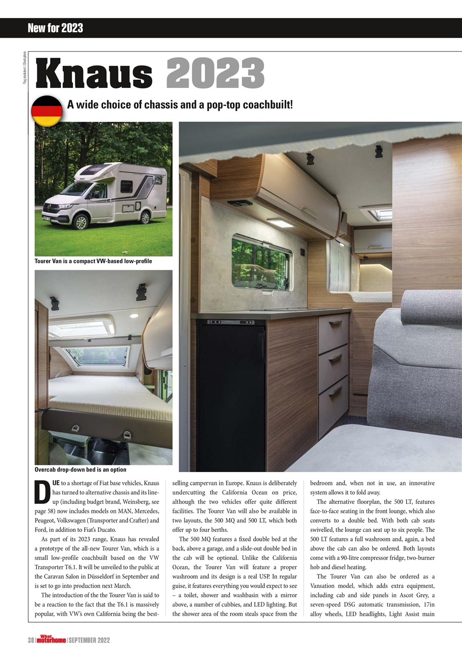 What Motorhome magazine Preview Pages