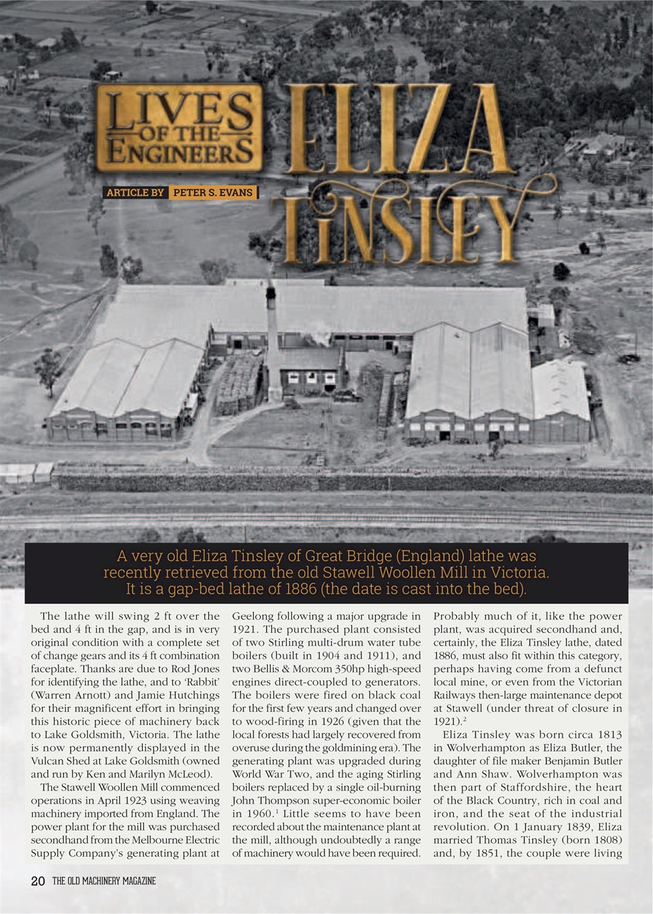 The Old Machinery Magazine Preview Pages