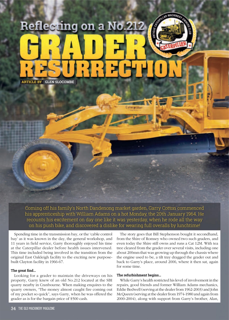 The Old Machinery Magazine Preview Pages