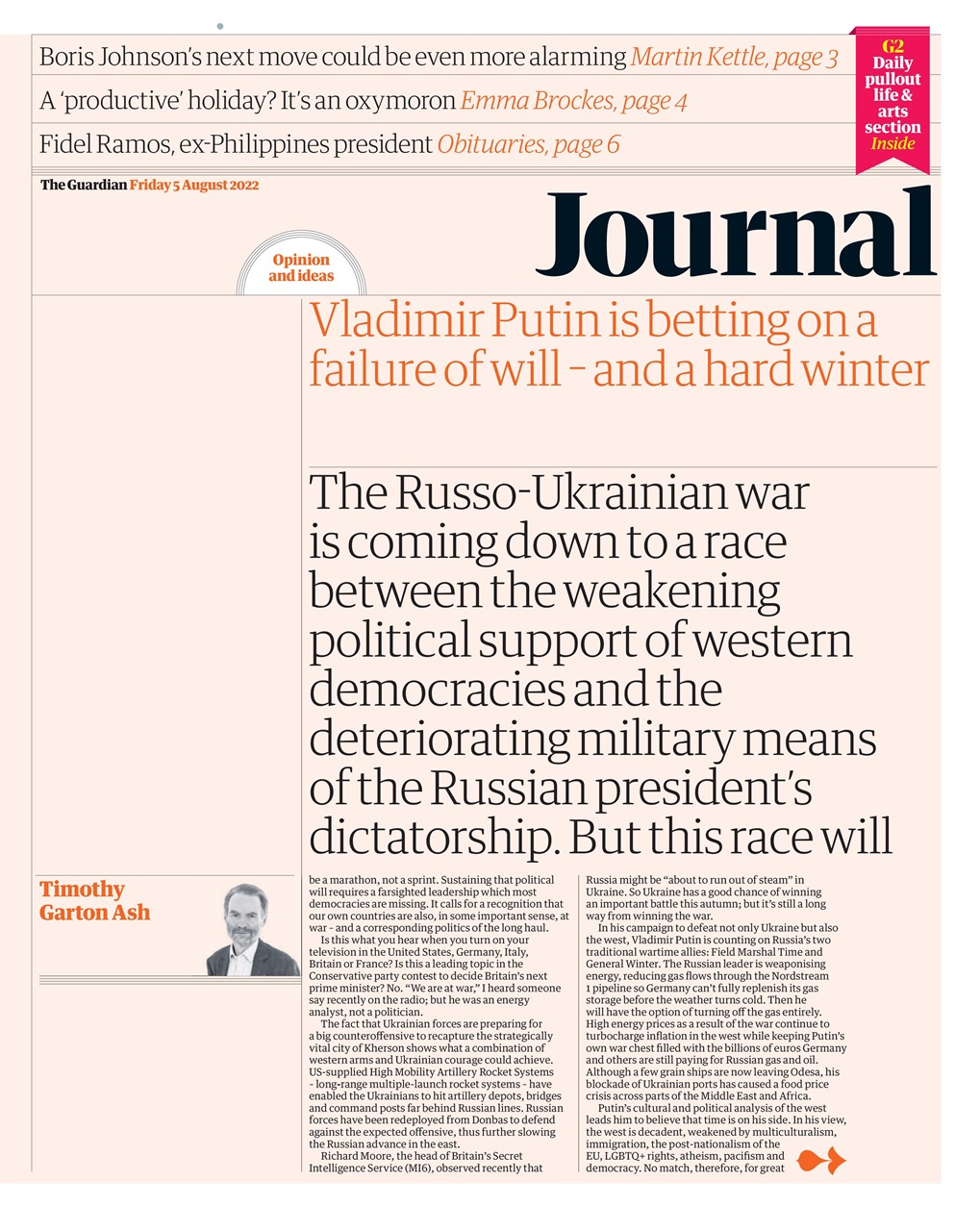 The Guardian Newspaper Preview Pages