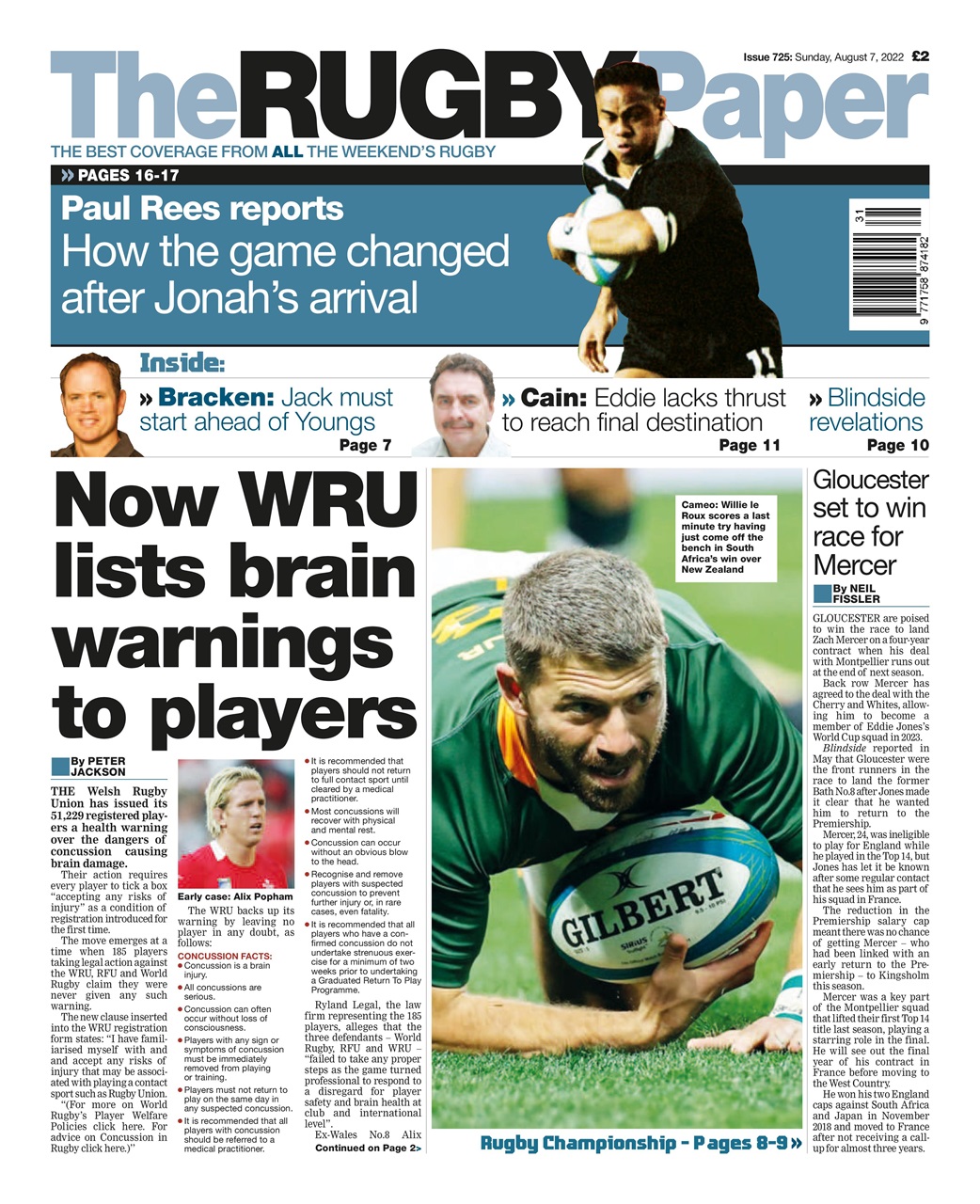 The Rugby Paper Preview Pages