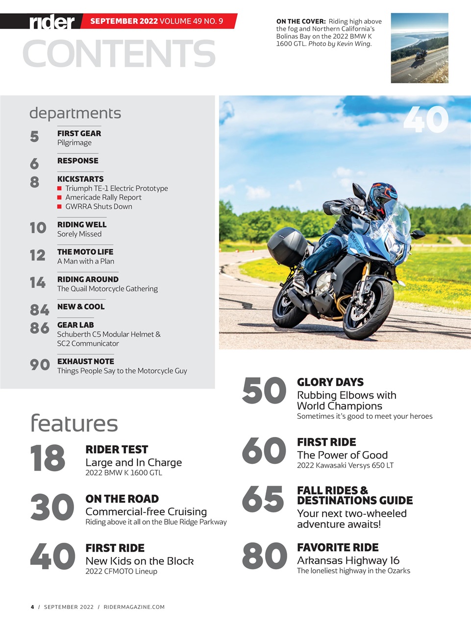 Rider Magazine Preview Pages