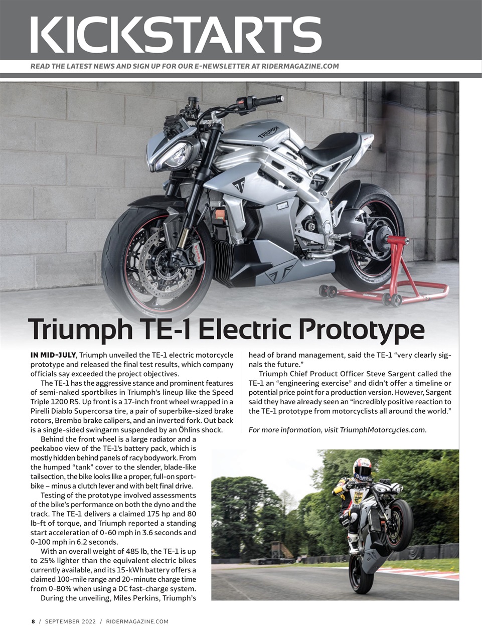 Rider Magazine Preview Pages