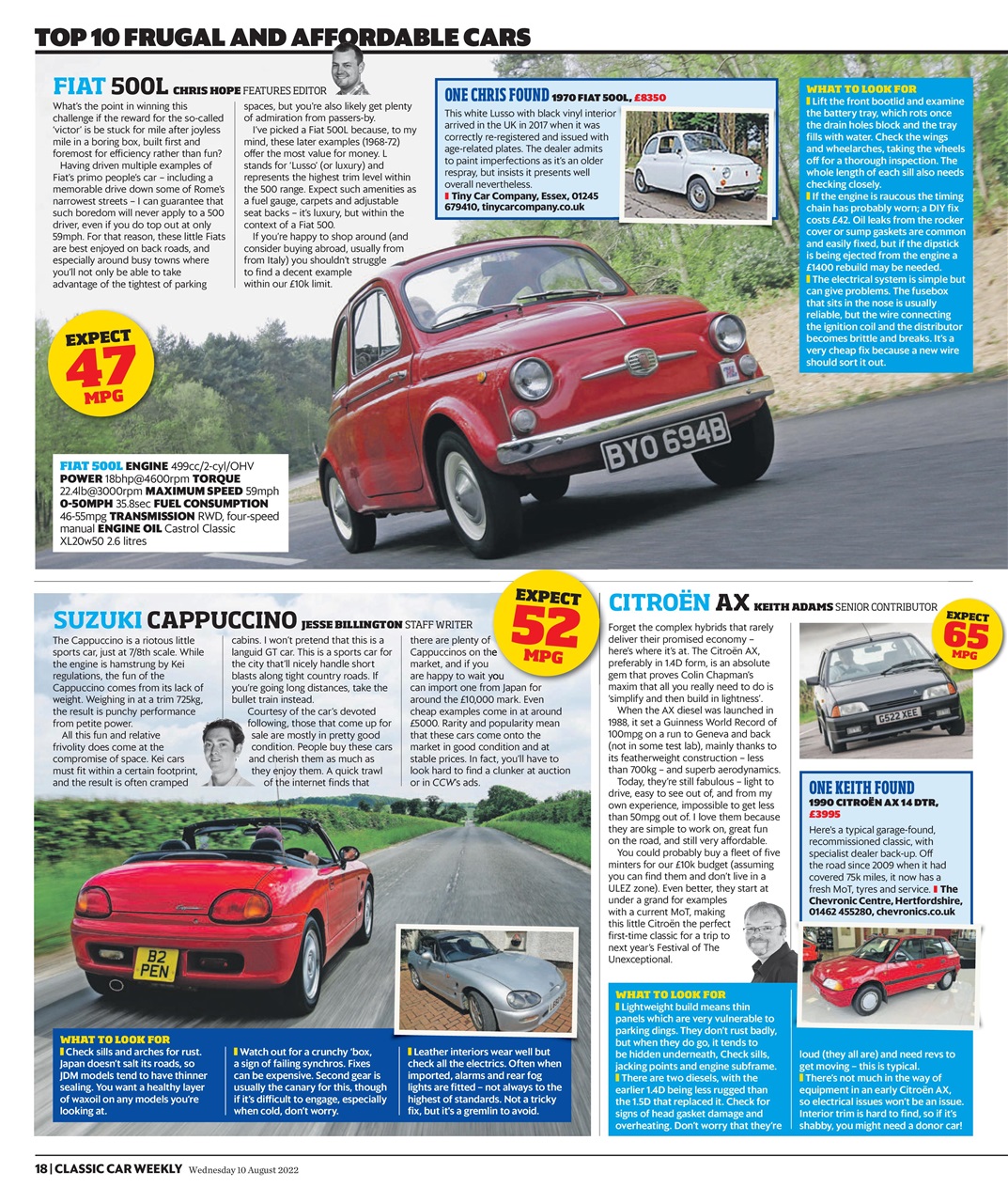 Classic Car Weekly Preview Pages