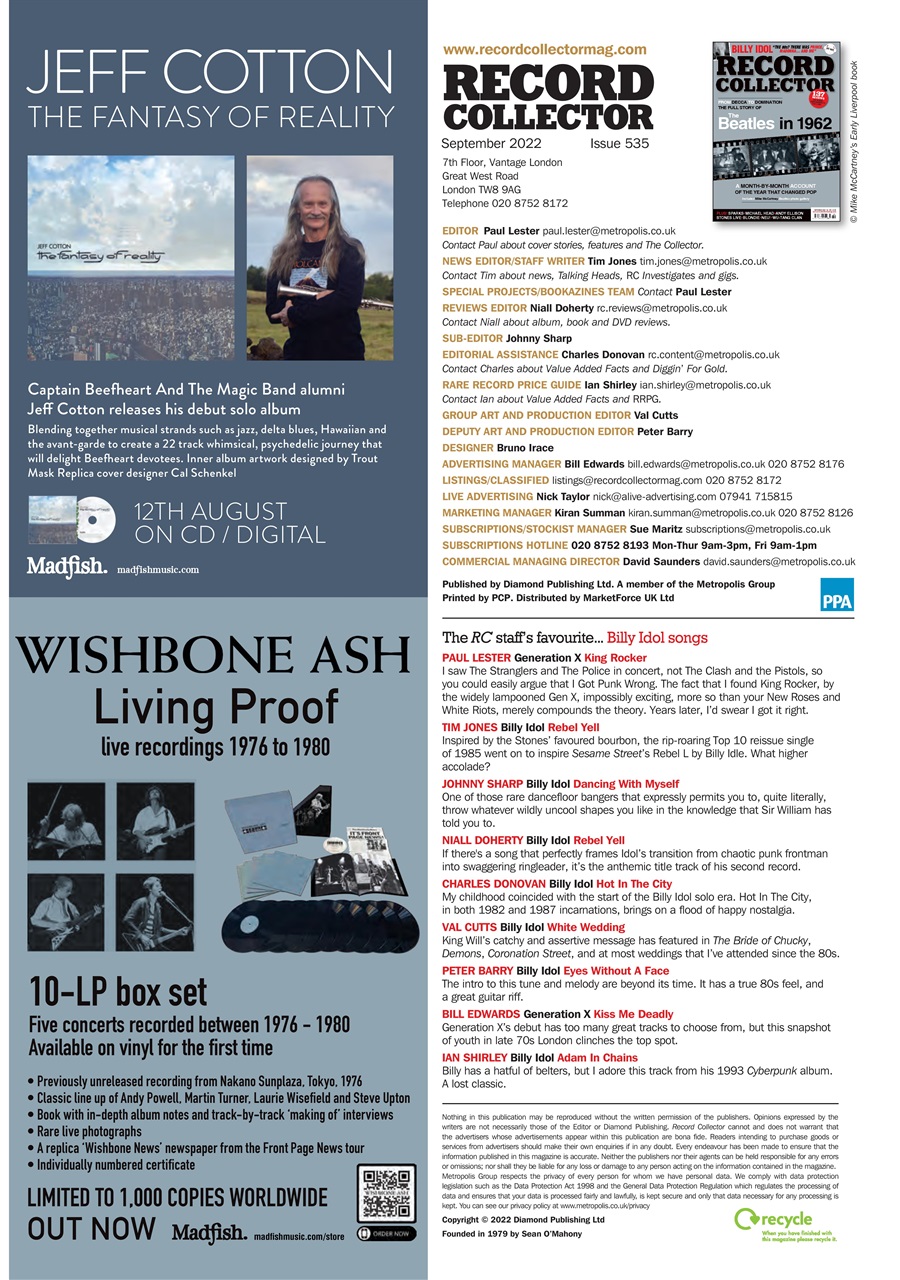 Record Collector Preview Pages