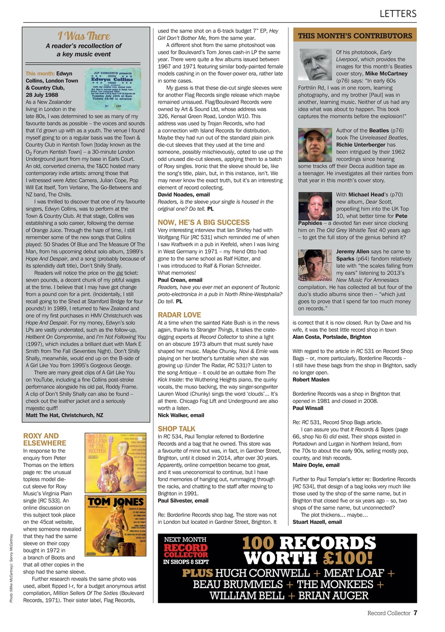 Record Collector Preview Pages