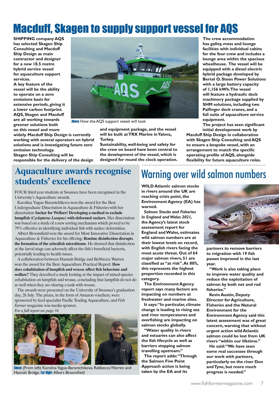 Fish Farmer Magazine Preview Pages