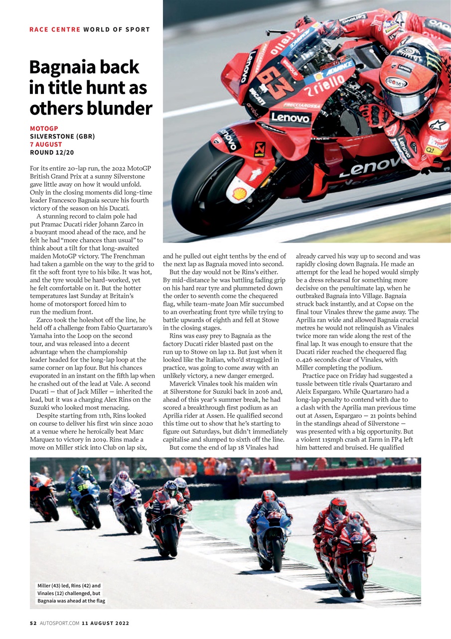 Autosport Preview Pages