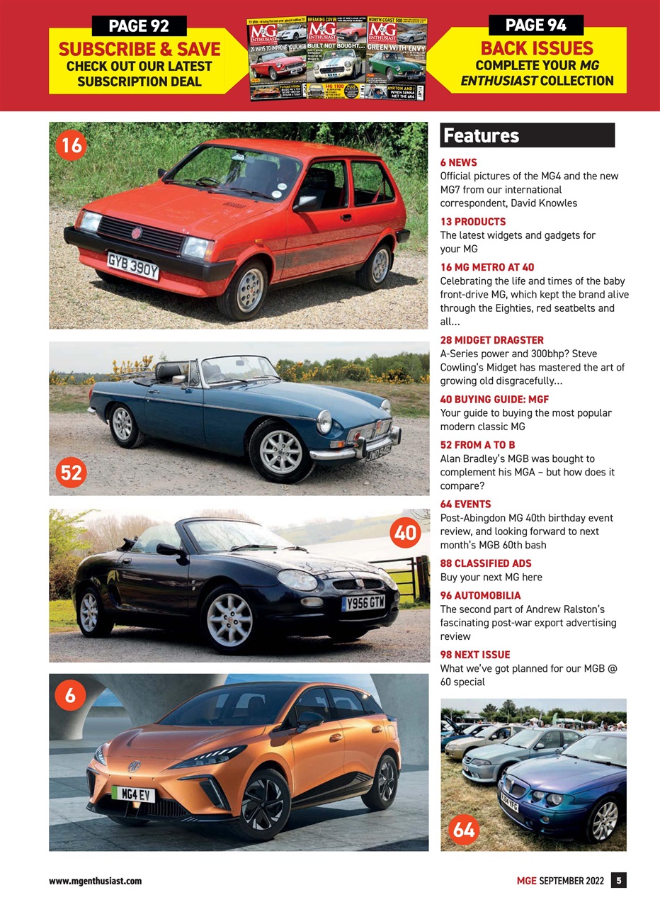 MG Enthusiast Preview Pages