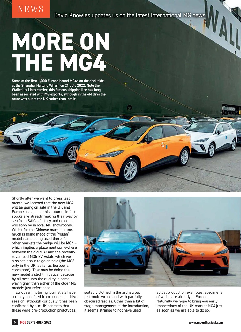 MG Enthusiast Preview Pages