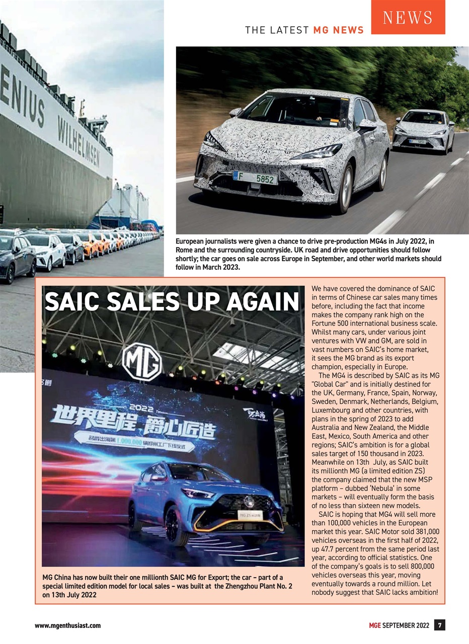 MG Enthusiast Preview Pages