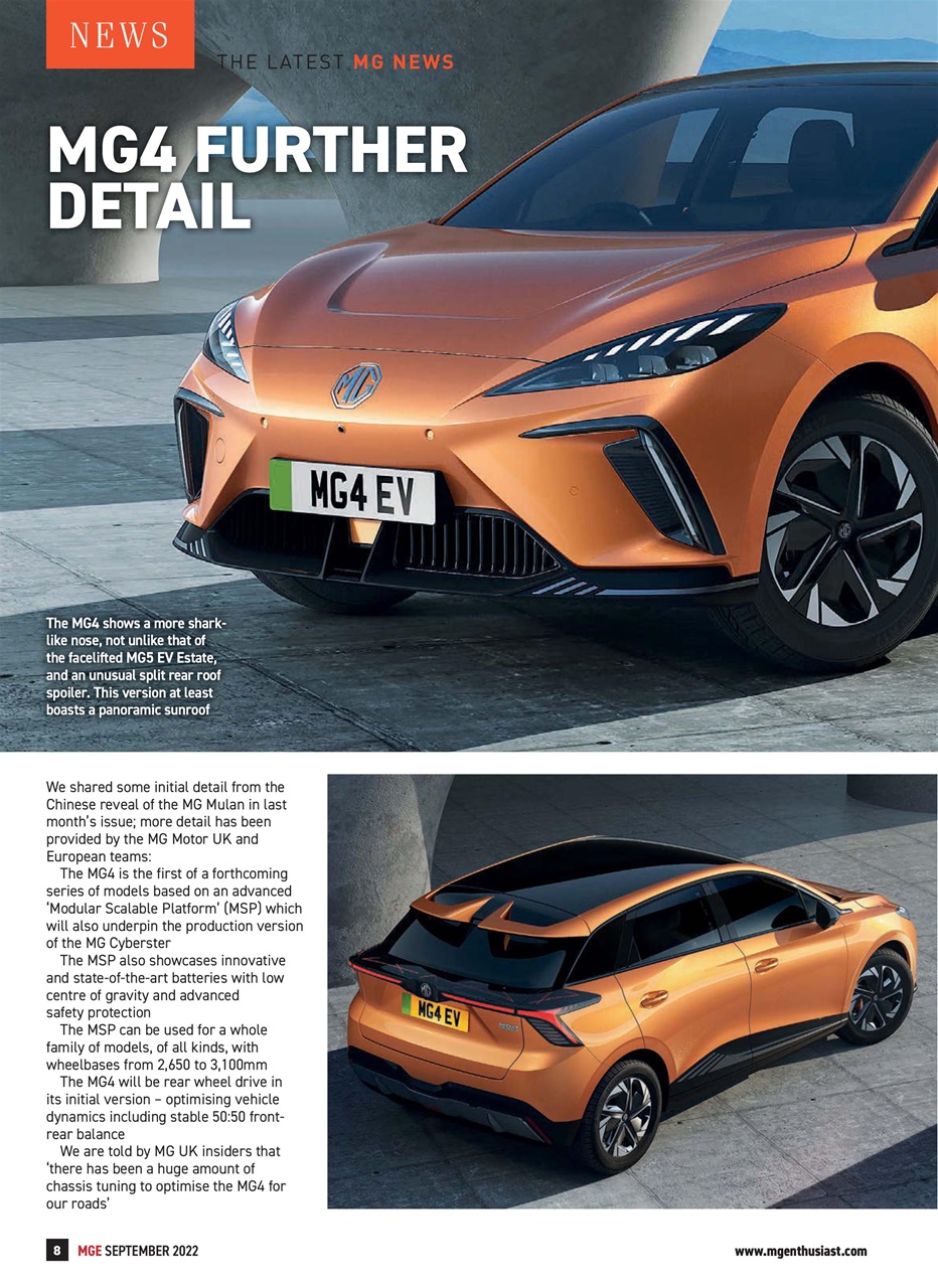 MG Enthusiast Preview Pages