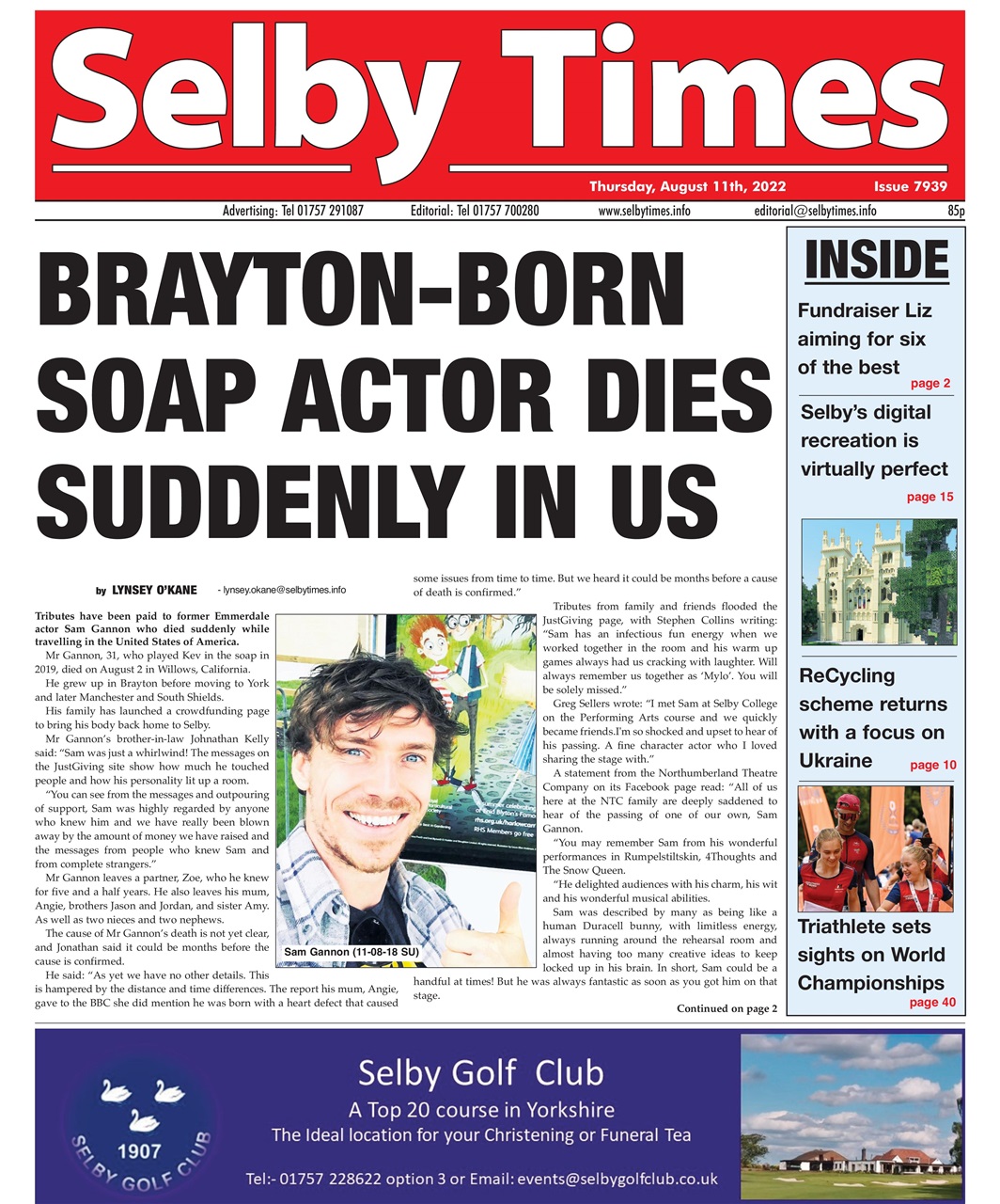 Selby Times Preview Pages