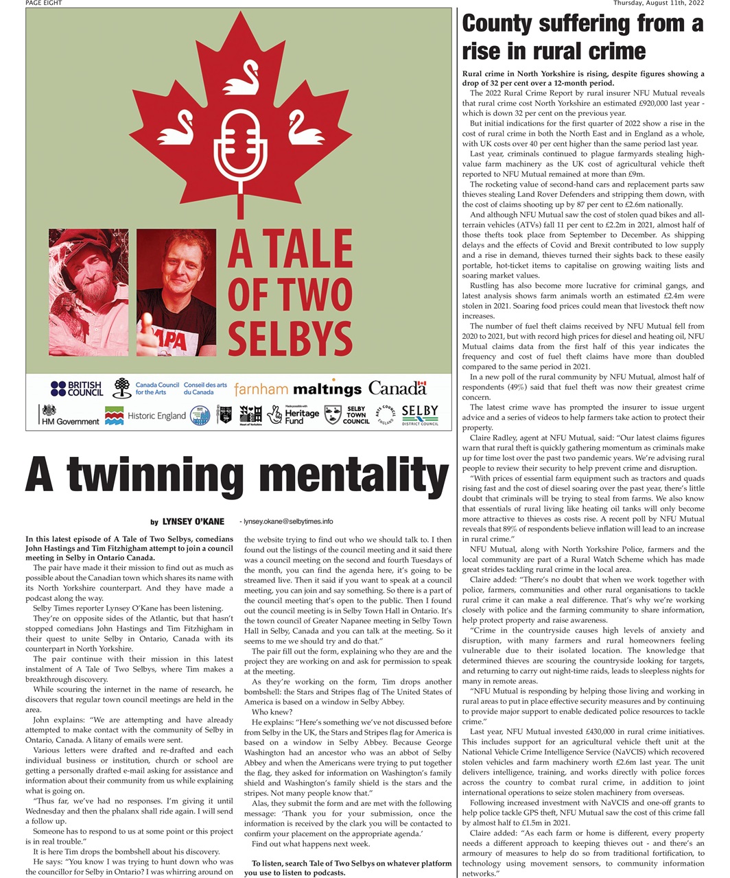 Selby Times Preview Pages