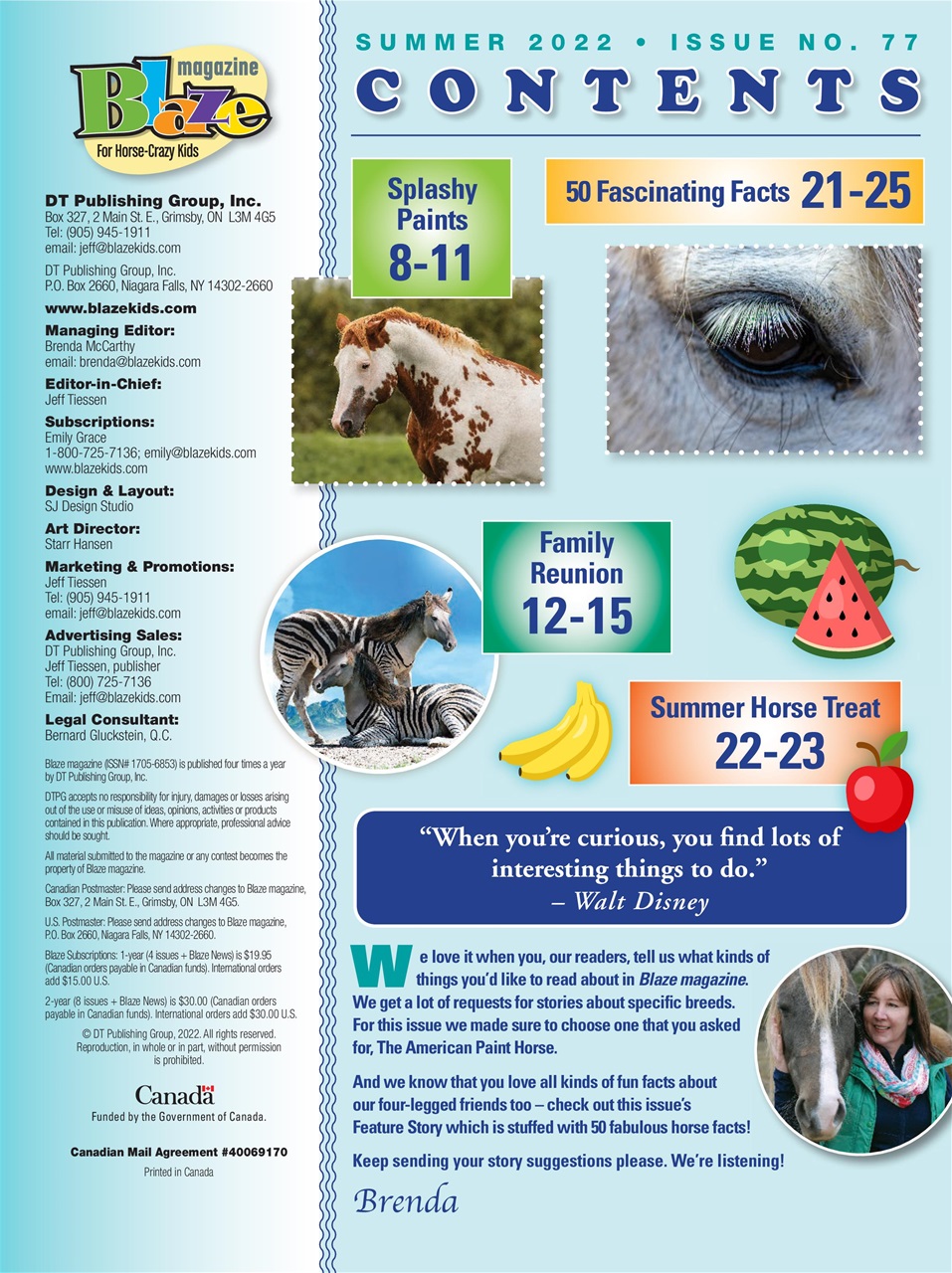 Blaze Magazine For Horse Crazy Kids Preview Pages