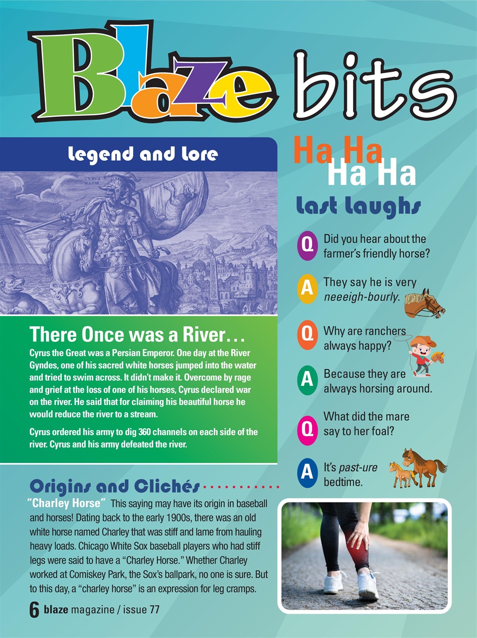 Blaze Magazine For Horse Crazy Kids Preview Pages
