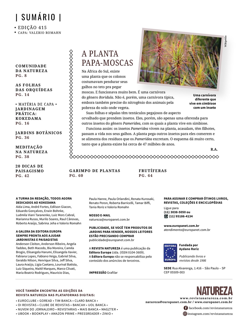 Natureza Preview Pages