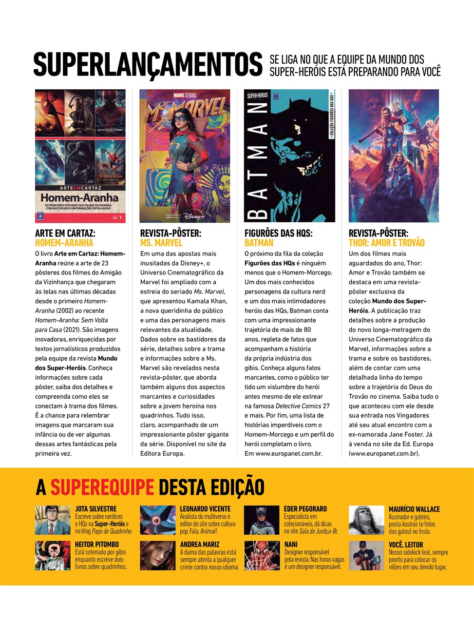 Mundo dos Super-Heróis Preview Pages