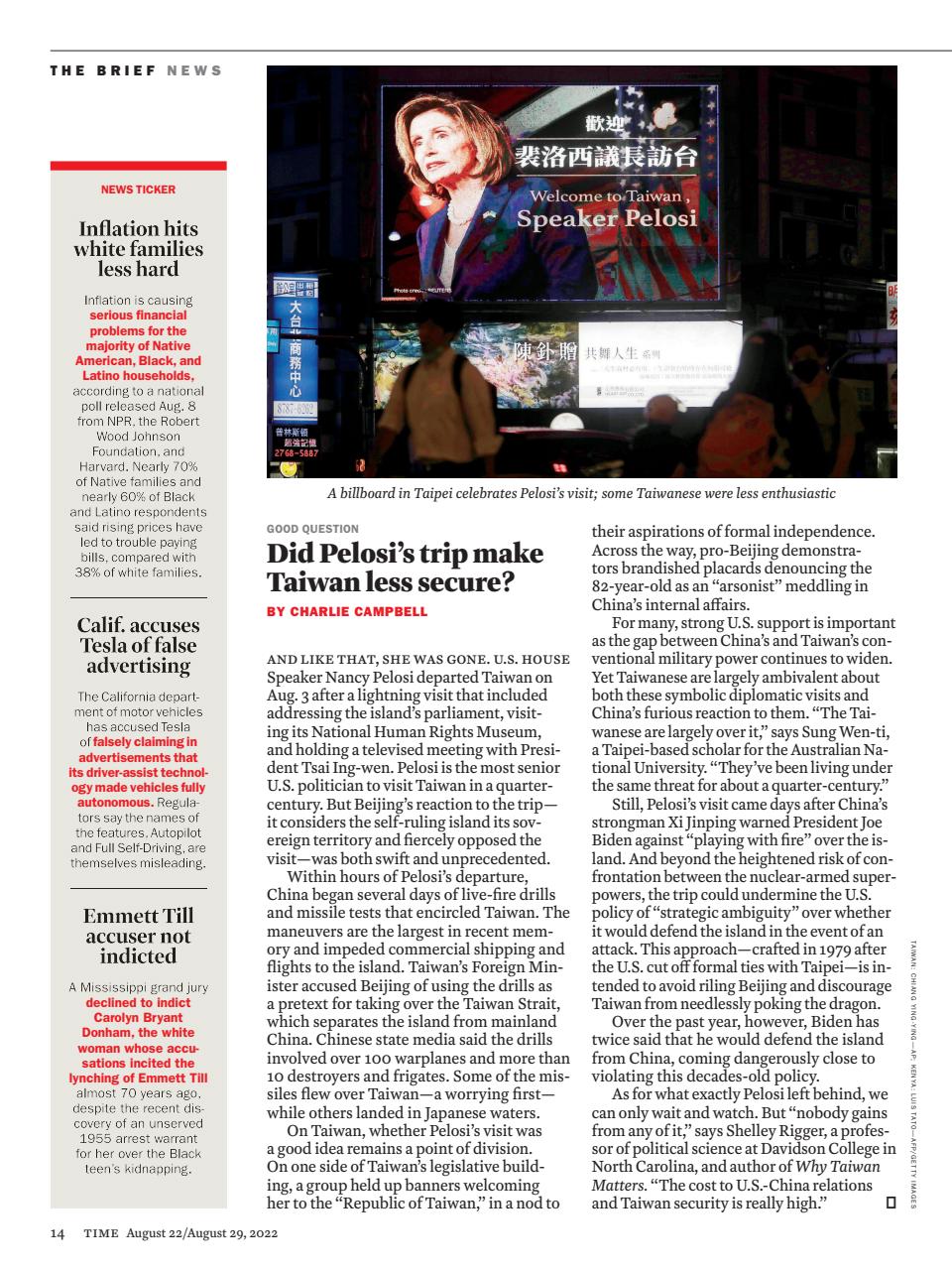 TIME Magazine Europe Preview Pages