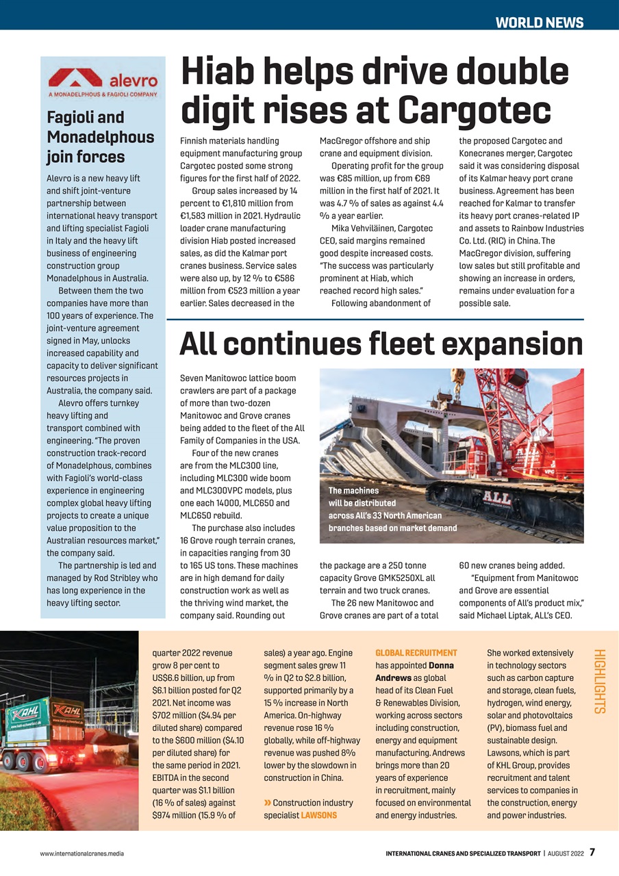 Int. Cranes and Specialized Transp Preview Pages