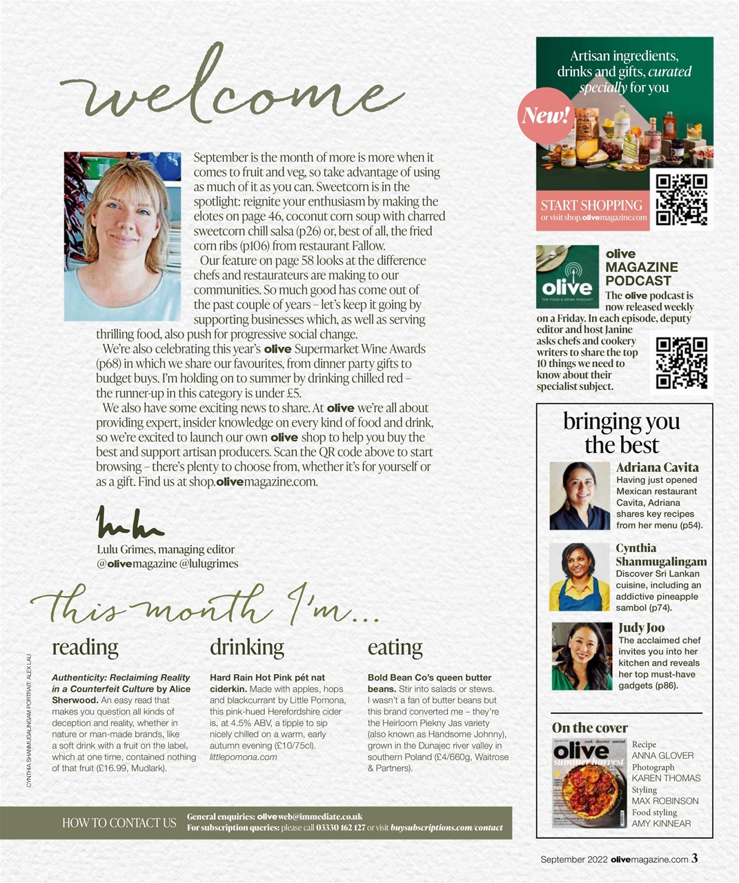 Olive Magazine Preview Pages