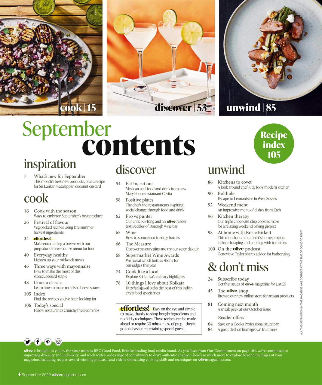 Olive Magazine Preview Pages