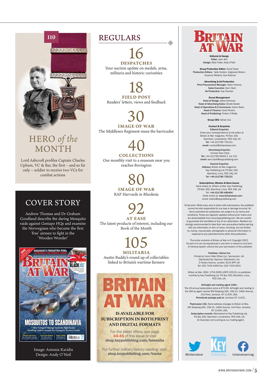 Britain at War Magazine Preview Pages