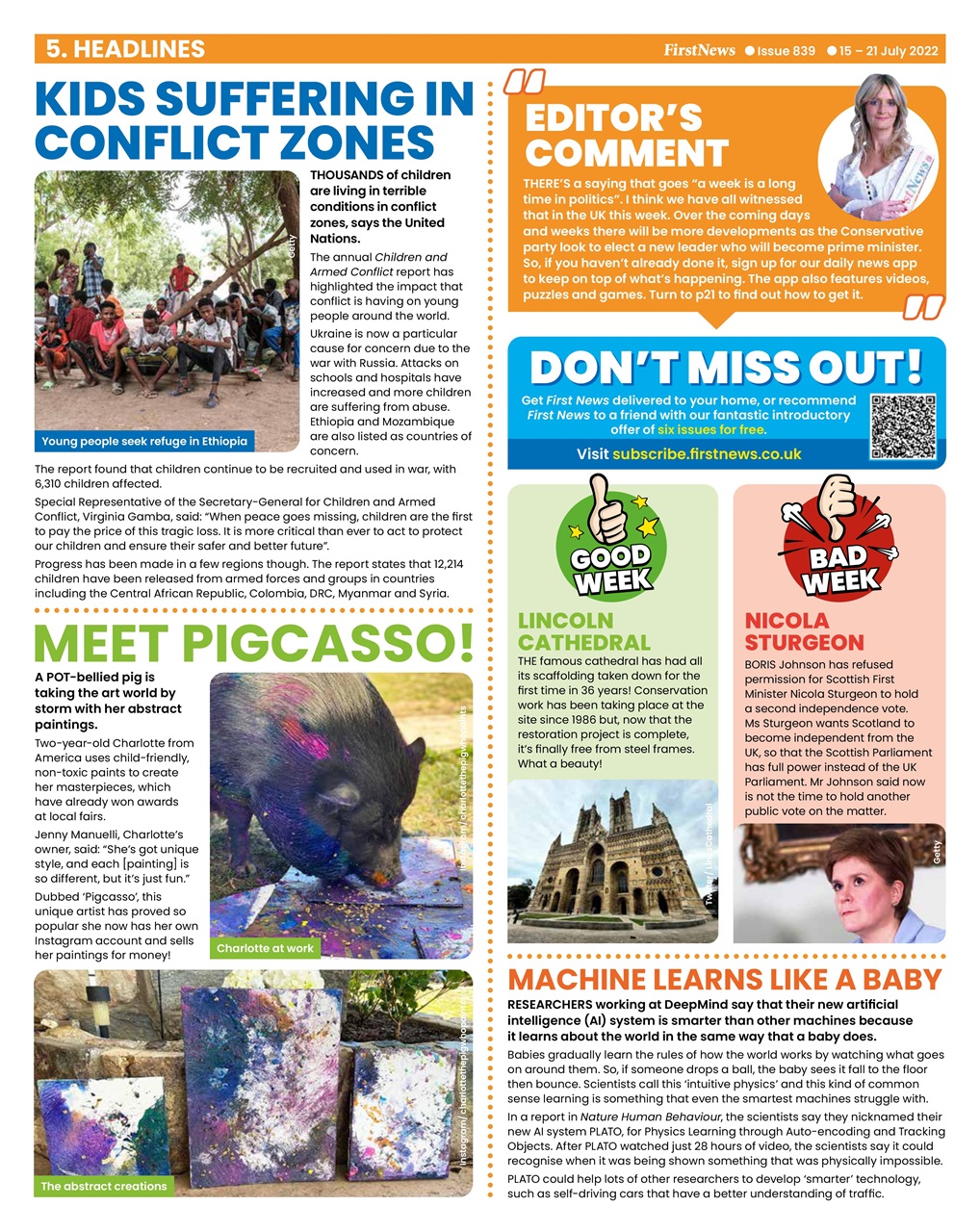 First News Preview Pages