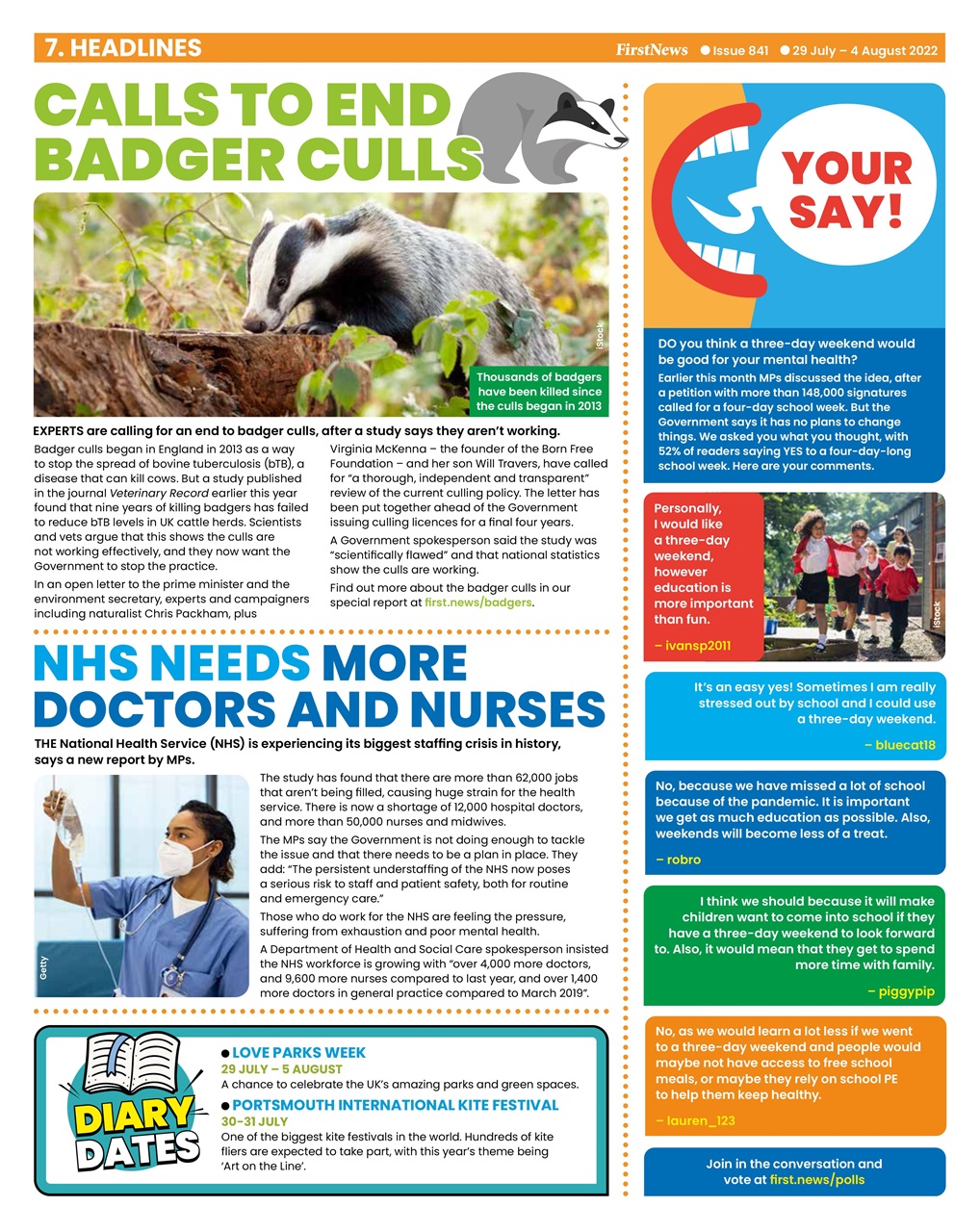First News Preview Pages