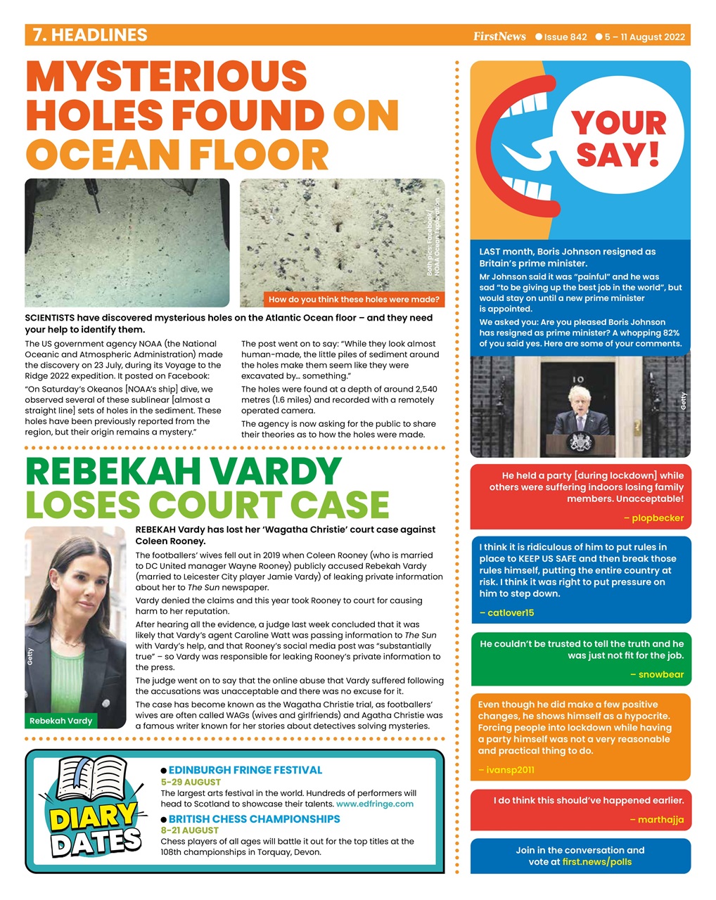 First News Preview Pages
