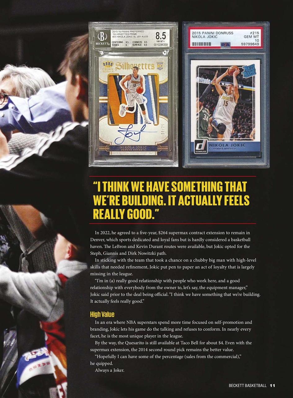Beckett Basketball Magazine Preview Pages