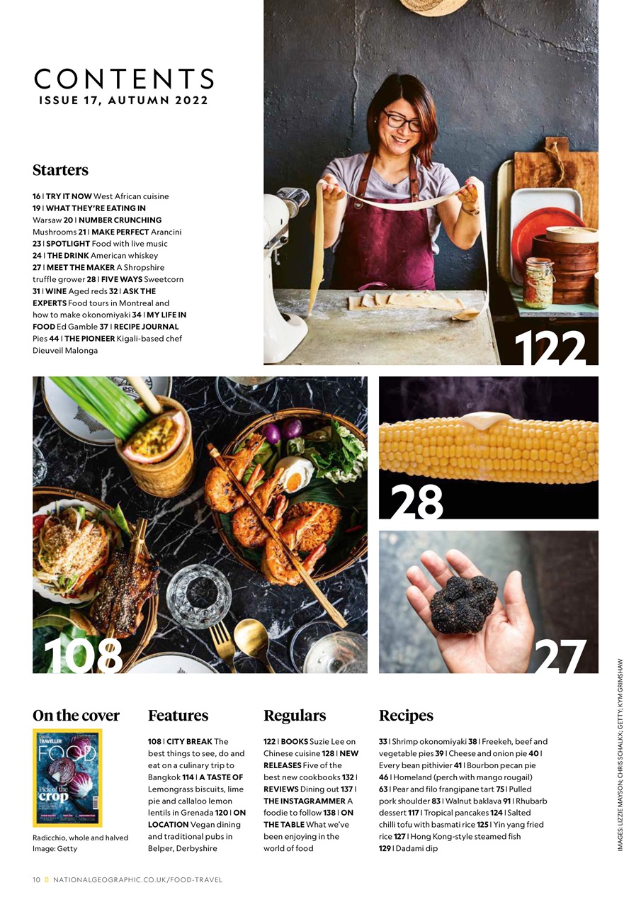 National Geographic Traveller Food Preview Pages